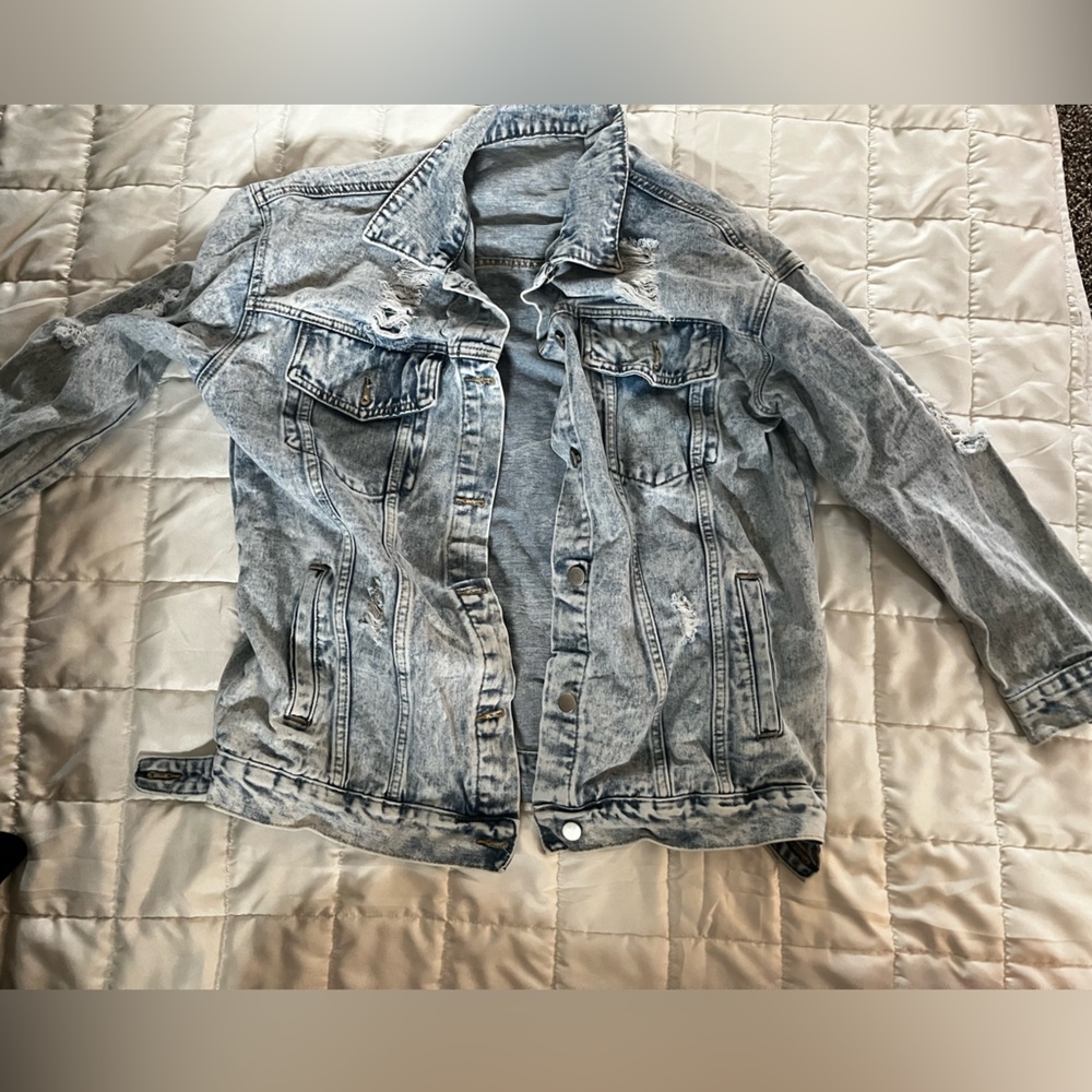 Oversized denim jacket